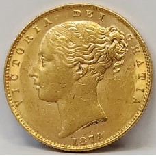 AUSTRALIA 1874 . ONE 1 SOVEREIGN . MELBOURNE . GOLD